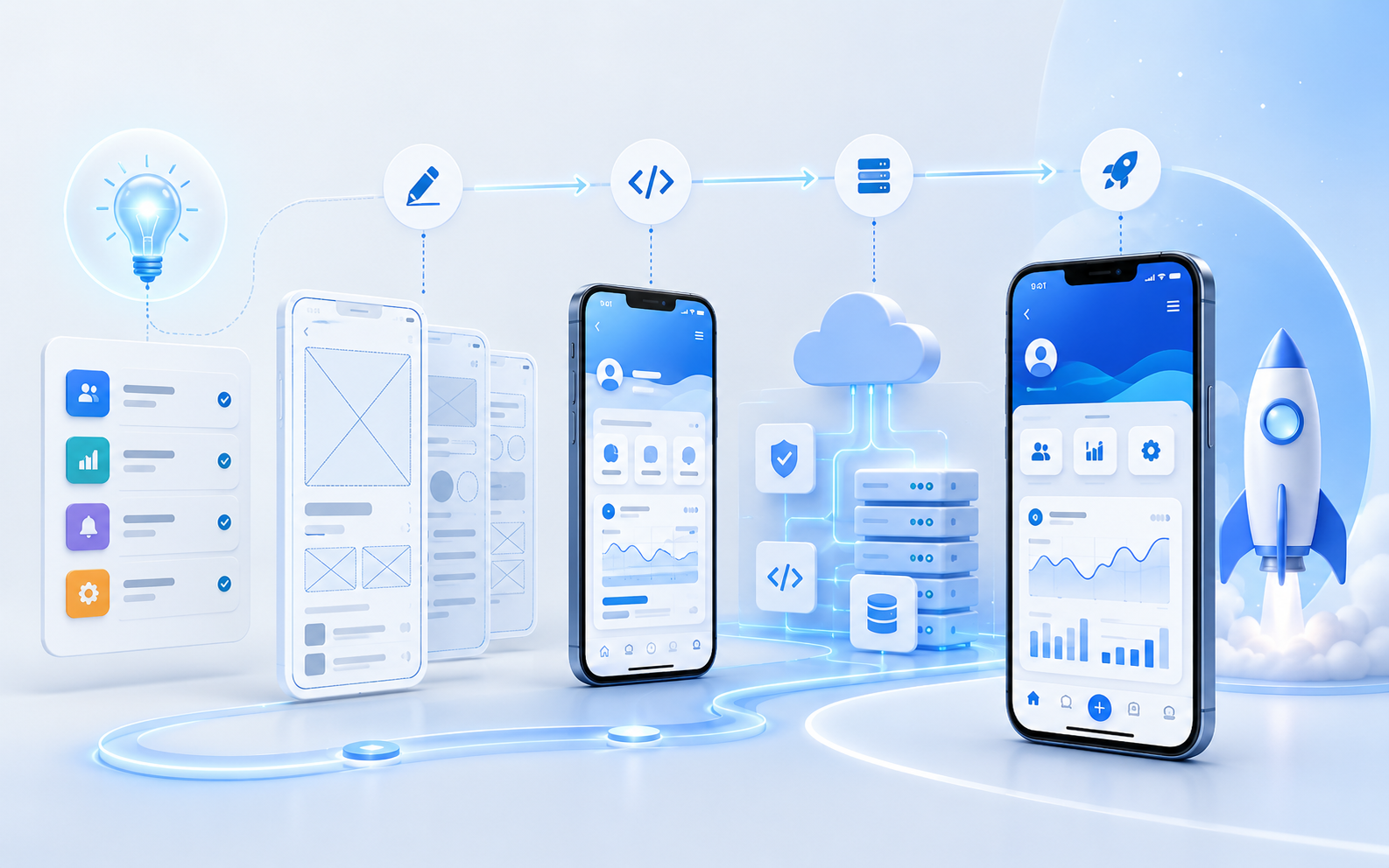 Mobile App Development Roadmap: From Idea to Launch software development article by Cyber Impulse Software Solutions